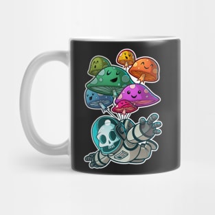 muchroom paratrooper kawaii skull Mug